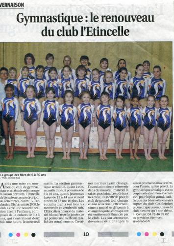 Gymnastique : le renouveau du club de l'Etincelle de vernaison